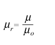 Permeabilidade Magnética é Relativa