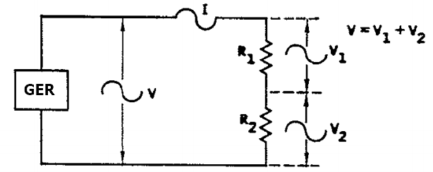 circuito em série com dois resistores